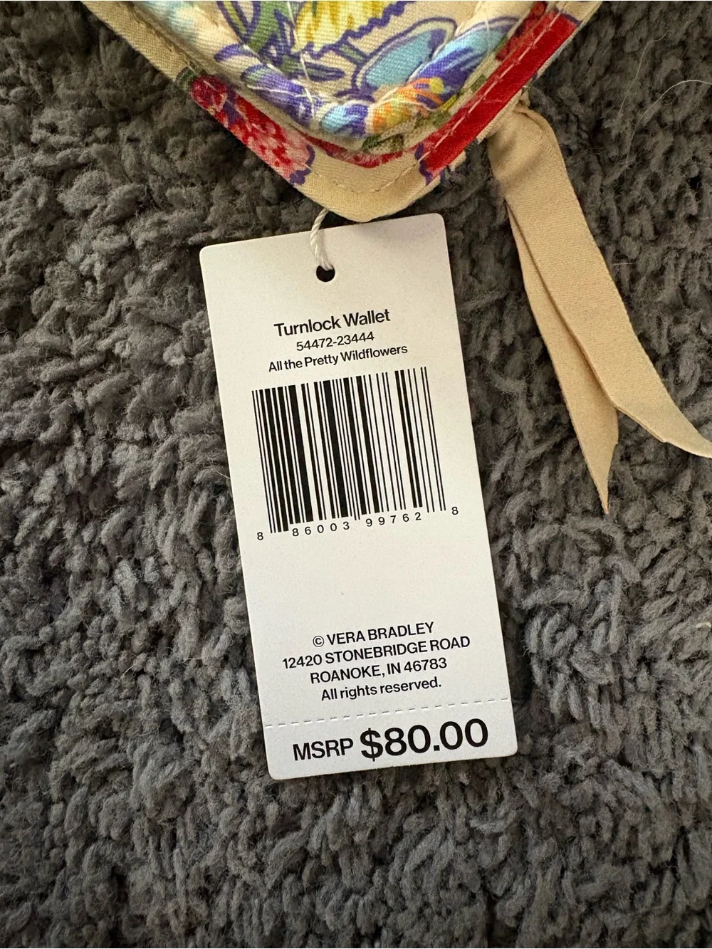 NWT Vera Bradley Turnlock Wallet - All the Pretty Wildflowers